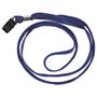 Identity card holder, neck strap, DONAU, blue