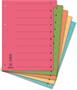 Divider, cardboard, A4, index tabs with pre-perforated cut lines, DONAU, orange