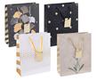 Gift bag, laminated, 25x30x10 cm, DONAU "Home", mixed pattern
