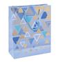 Gift bag, laminated, 25x30x10 cm, mixed pattern