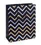Gift bag, laminated, 25x30x10 cm, mixed pattern
