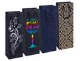 Wine bag, laminated, 12x35.5x8 cm, DONAU "Home", mixed pattern