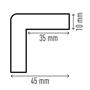Corner protector profile, DURABLE 