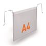 Logistics pocket, with pocket wire, A4, landscape, PP, DURABLE "HARD COVER", transparent