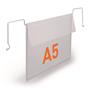 Logistic pocket, A5, horizontal, DURABLE, with cable, transparent
