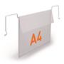 Logistic pocket, A4, horizontal, DURABLE, with cable, transparent