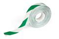 Floor marking tape, 50 mm x 30 m, 0,7 mm, DURABLE "DURALINE", green-white