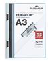 Quick binder, with clip, A3, DURABLE "DURACLIP® 60", blue