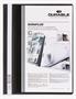 Quick binder, A4, wide, clear cover, DURABLE "DURAPLUS®", black