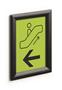 Poster board, A5, aluminium frame, DURABLE, black