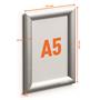 Poster board, A5, aluminium frame, DURABLE