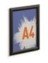 Poster board, A4, aluminium frame, DURABLE, black