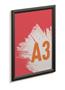 Poster board, A3, aluminium frame, DURABLE, black