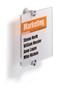 Information board, 148x148 mm, DURABLE "Crystal Sign®", transparent