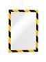 Info frame, A4, self-adhesive backing, DURABLE “DURAFRAME SECURITY”, yellow/black