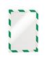 Info frame, A4, self-adhesive backing, DURABLE “DURAFRAME SECURITY”, green/white