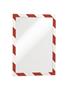 Info frame, A4, self-adhesive backing, DURABLE “DURAFRAME SECURITY”, red/white