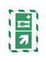 Info frame, A4, magnetic, DURABLE “DURAFRAME® MAGNETIC SECURITY”, green/white