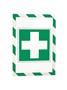 Info frame, A4, magnetic, DURABLE “DURAFRAME® MAGNETIC SECURITY”, green/white
