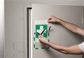 Info frame, A4, magnetic, DURABLE “DURAFRAME® MAGNETIC SECURITY”, green/white