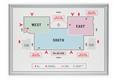 Poster board, wall, A1, metal frame, DURABLE
