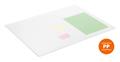 Desk mat, rounded corners, 50x65 cm, PP, DURABLE, transparent