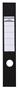Replacement label, for lever arch file, self-adhesive, 60x390 mm, DURABLE "Ordofix", black