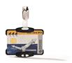 Identity card holder, 54x85 mm, with clip, DURABLE, black