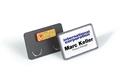 Name badge with magnet, 75x40 mm, DURABLE, black