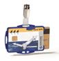 Identity card holder, to 2 card, with clip, DURABLE, blue