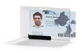 Identity card holder, for 1 card, closed, DURABLE "PUSHBOX", transparent