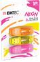 Pendrive, 16GB, 3 pc, USB 2.0, EMTEC "C410 Neon", orange, yellow, pink
