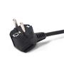 Extension lead, 3 sockets, 1,5 m, with switch, ENTAC, blue