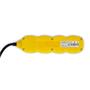 Extension lead, 3 sockets, 1,5 m, with switch, ENTAC, yellow