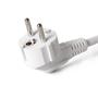 Extension lead, 3 sockets, 1,5 m, ENTAC, white