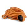 Extension cable, with socket, 10m, orange