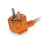 Extension cable, with socket, 10m, orange