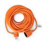 Extension cable, with socket, 20m, orange