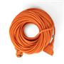 Extension cable, with socket, 30m, orange