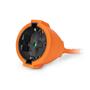 Extension cable, with socket, 30m, orange