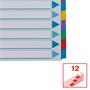 Dividers, laminated cardboard, A4, 12 parts, ESSELTE 