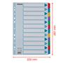 Dividers, laminated cardboard, A4, 12 parts, ESSELTE 
