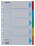 Dividers, cardboard, A4, 5 parts, writable cover, ESSELTE "Standard", colorful 