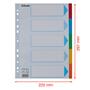 Dividers, cardboard, A4, 5 parts, writable cover, ESSELTE 