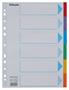 Dividers, cardboard, A4, 6 parts, writable cover, ESSELTE "Standard", colorful 