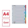 Dividers, cardboard, A4, 6 parts, writable cover, ESSELTE 