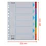 Dividers, cardboard, A4, 6 parts, writable cover, ESSELTE 