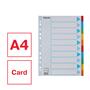 Dividers, cardboard, A4, 10 parts, writable cover, ESSELTE 