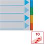 Dividers, cardboard, A4, 10 parts, writable cover, ESSELTE 