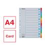Dividers, cardboard, A4, 12 parts, writable cover, ESSELTE 